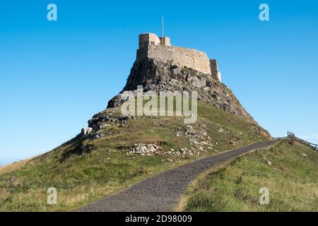 Lindisfarne Castle Holy Islnad Northumberland Großbritannien Stockfoto