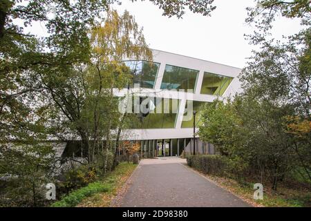 Die belgische Gemeinde Ottignies-Louvain-la-Neuve, in der wallonischen Region in der Provinz Wallonisch-Brabant. Hergé Museum der Autor von T Stockfoto