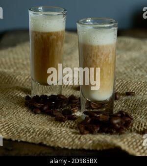 Latte Shots Stockfoto