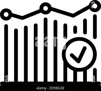 Symbol „Analyse“. Vektorsymbol für die Gliederungsanalyse für Webdesign auf weißem Hintergrund isoliert Stock Vektor