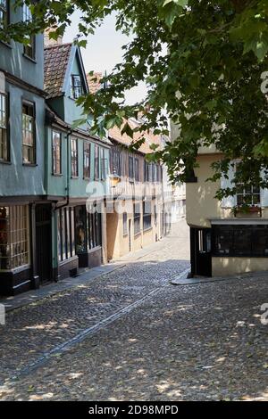 Außenseite des Shops auf dem Elm Hill In Norwich Norfolk UK Stockfoto