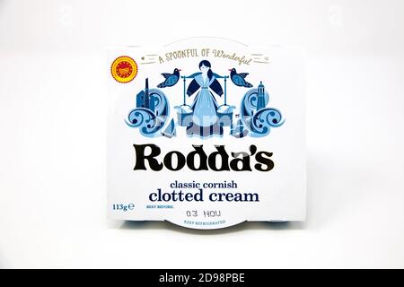 Rodda's Cornish Cloted Cream Stockfoto