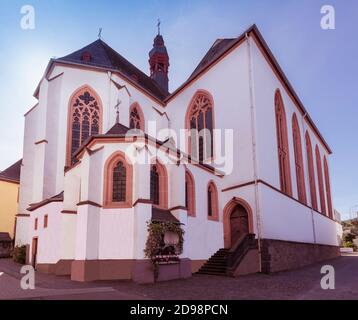 Die Karmelitenkirche von 1300 in Boppard, Rhein-Hunsrück-Kreis, Rheinland-Pfalz, Deutschland, Europa Stockfoto