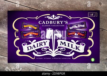 Cadbury Dairy Milk Classic Retro Kollektion Stockfoto