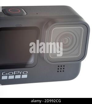 PIATRA NEAMT, RUMÄNIEN - 18. SEPTEMBER 2020: GoPro 9 Action-Kamera isoliert Stockfoto