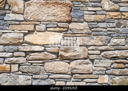 Hintergrund der Steinwand Textur, Bild schließen Stockfoto