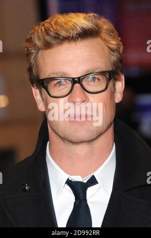 Simon Baker nimmt an der britischen Filmpremiere von 'I Give IT A Year' im Londoner Odeon West End Teil. 24. Januar 2013 © Paul Treadway Stockfoto