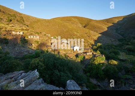 Drave Dorf in Arouca Serra da Freita Berg, Portugal Stockfoto