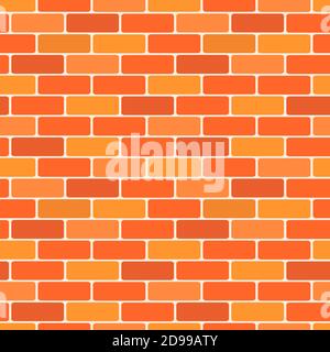 Ziegelwand nahtlose Mustervektor Stock Vektor