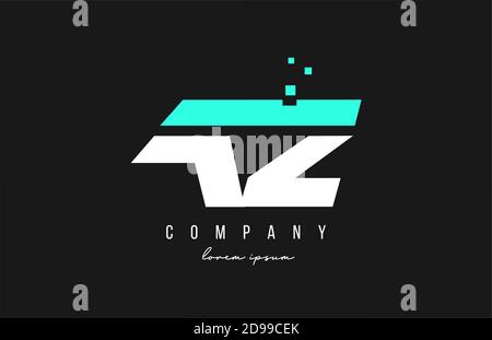 az a z Alphabet Buchstaben Logo Kombination in blau und weiß Farbe. Kreatives Icon-Design für Unternehmen Stock Vektor