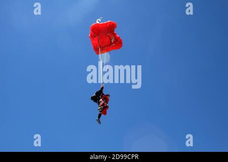 Himmel tauchen Tandem rote Farbe Stockfoto