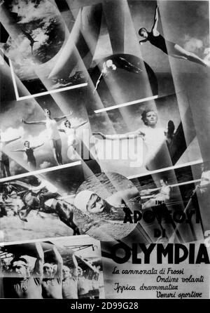 1938 , DEUTSCHLAND : Pubblizität noch für den Film OLYMPIA von LENI RIEFENSTAHL ( geboren in Berlin, 22. august 1902 ) - NAZI - NAZIST - NAZISTA - NAZISMO - OLIMPIADE - OLIMPIADI - WWII - SECONDA GUERRA MONDIALE -- FILM - KINO - FILM ----- Archivio GBB Stockfoto