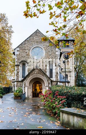 St Pancras Old Church, eine Kirche von England Pfarrkirche in Somers Town, London, Großbritannien Stockfoto