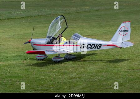 EV-97 Eurostar am City Airport, Irlam Manchester Stockfoto