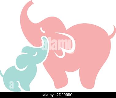 Elefant Symbol Design Vorlage Vektor isolierte Illustration Stock Vektor