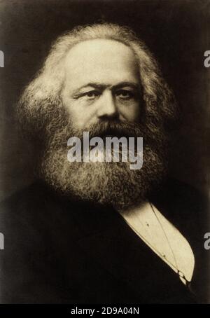 Der deutsche Philosoph, Ökonom und Politiker KARL MARX ( 1818 - 1883 ) - SOCIALISTA - SOCIALISMO - SOZIALISTISCH - SOZIALISMUS - COMUNISMO - KOMMUNISMUS - COMUNISTA - KOMMUNISTISCH - Portrait - ritratto - FILOSOFO - FILOSOFIA - ECONOMIA - ECONOMISTA - POLITICO - POLITIK - POLITIK - BARBA bianca - weißer Bart - capelli bianchi - Haare ---- Archivio GBB Stockfoto