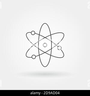 Science einzelne isolierte Symbol mit modernen Linien oder Umriss Stil Stock Vektor