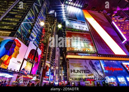 Times Square, New York City, USA. Stockfoto