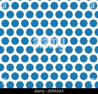 Geometrisches blaues, nahtloses Schneemuster für Design Stock Vektor