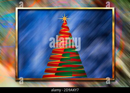 WEIHNACHTSKONZEPT: Frohe Weihnachten (Winter/Teil eines 4-Jahreszeiten-Konzepts) Stockfoto