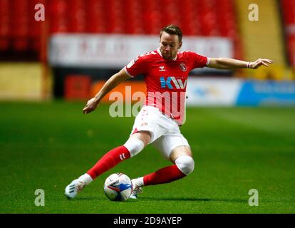 WOOLWICH, Großbritannien, NOVEMBER 03: Charlton Athletic's Chris Gunter während der Sky Bet League One zwischen Charlton Athletic und Fleetwood Town im Stockfoto