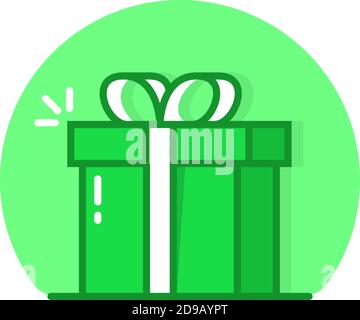 Grüne lineare Belohnung einfaches Logo Stock Vektor