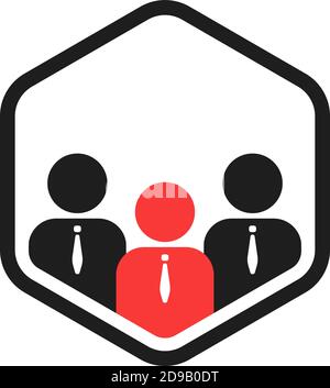 Teamwork Connect like together Logo Stock Vektor