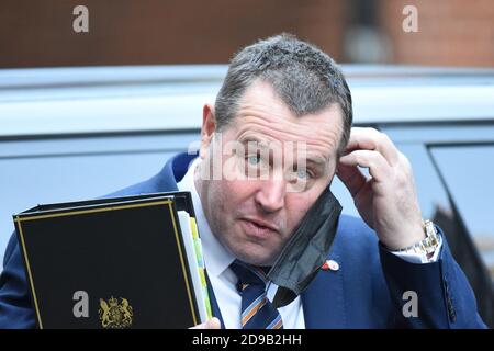 Downing Street Westminster London, Großbritannien. November 2020. Mark Spencer Chief Whip kommt in Downing Street Credit: MARTIN DALTON/Alamy Live News Stockfoto