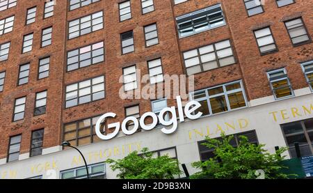 NEW YORK, USA - 29. April 2016: Google New York Büro Stockfoto