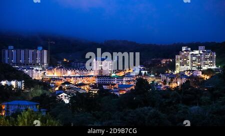 Brinchang Stadt ist Zentrum des Tourismus in Cameron Highlands, Malaysia Stockfoto