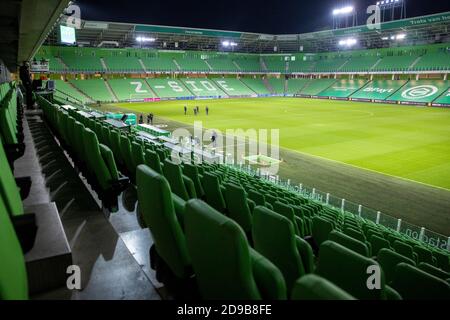 31-10-2020: Sport : Groningen gegen VVV Stadionübersicht während des eredivisie-Spiels FC Groningen gegen VVV Venlo im Stadion von Hitachi Capital Mobilit Stockfoto