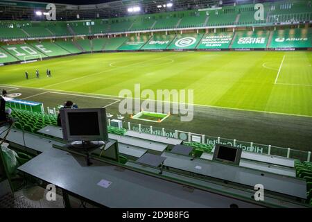 31-10-2020: Sport : Groningen gegen VVV Stadionübersicht während des eredivisie-Spiels FC Groningen gegen VVV Venlo im Stadion von Hitachi Capital Mobilit Stockfoto