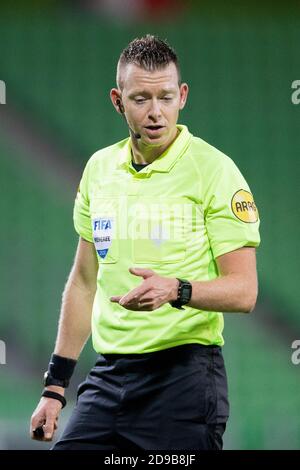 31-10-2020: Sport : Groningen gegen VVV Allard Lindhout beim eredivisie Spiel FC Groningen gegen VVV Venlo im Stadion von Hitachi Capital Mobility Stockfoto