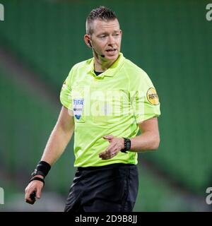 31-10-2020: Sport : Groningen gegen VVV Allard Lindhout beim eredivisie Spiel FC Groningen gegen VVV Venlo im Stadion von Hitachi Capital Mobility Stockfoto