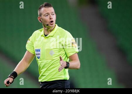 31-10-2020: Sport : Groningen gegen VVV Allard Lindhout beim eredivisie Spiel FC Groningen gegen VVV Venlo im Stadion von Hitachi Capital Mobility Stockfoto