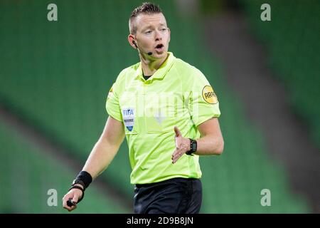 31-10-2020: Sport : Groningen gegen VVV Allard Lindhout beim eredivisie Spiel FC Groningen gegen VVV Venlo im Stadion von Hitachi Capital Mobility Stockfoto