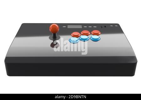 Vintage Arcade-Stick mit Joystick und Turnier-Grade-Tasten Stockfoto