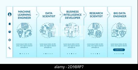 Karriere in AI Onboarding Vektor-Vorlage Stock Vektor