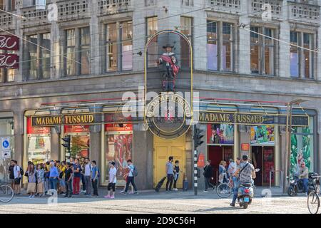 Amsterdam, Niederlande - 15. Mai 2018: Madame Tussaud Museum Touristenattraktion in Amsterdam, Holland. Stockfoto