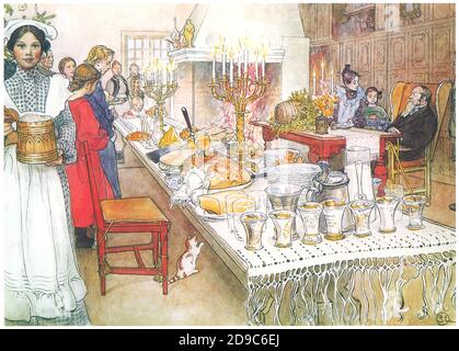 Carl Larsson, weihnachten Stockfoto