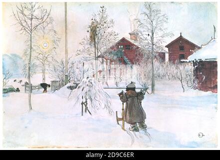 Carl Larsson, weihnachten Stockfoto