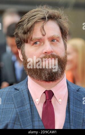 Zach Galifianakis nimmt an der Europa-Premiere des Hangover Teil 3 Teil, im Empire Cinema am Leicester Square, London.22. Mai 2013 © Paul Treadway Stockfoto