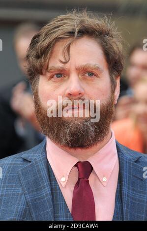 Zach Galifianakis nimmt an der Europa-Premiere des Hangover Teil 3 Teil, im Empire Cinema am Leicester Square, London.22. Mai 2013 © Paul Treadway Stockfoto