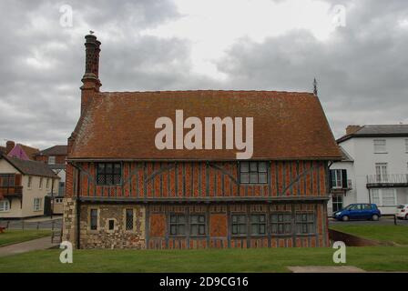 Die Tudor-Ära Moot Hall in Aldeburgh, Suffolk UK Stockfoto