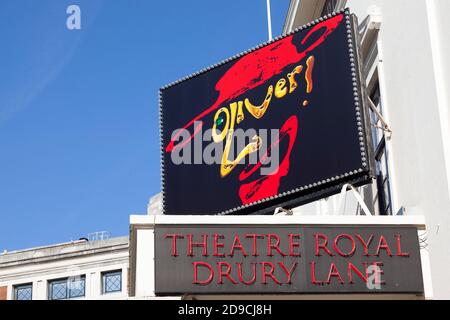 Oliver beim Theater Royal Drury Lane, Covent Garden, London, England, Großbritannien Stockfoto