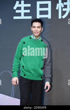 Taipeh. November 2020. Wu Bai und Jam Hsiao nehmen an der Pressekonferenz einer Takeaway-Plattform in Taipei, Taiwan, China am 04. November 2020 Teil.(Foto: TPG/cnsphotos) Quelle: TopPhoto/Alamy Live News Stockfoto