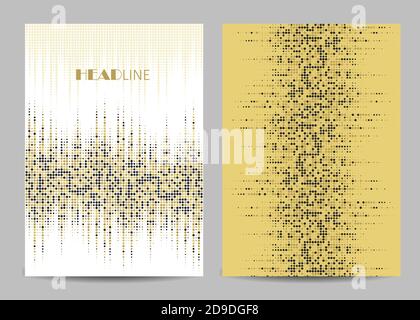 Vektor-Vorlagen für Broschüreneinband im Format A4. Stock Vektor