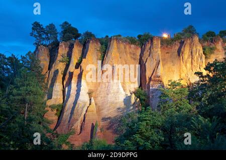 Geographie / Reisen, Frankreich, Roussillon, Ockerminen von Roussillon, Additional-Rights-Clearance-Info-not-available Stockfoto