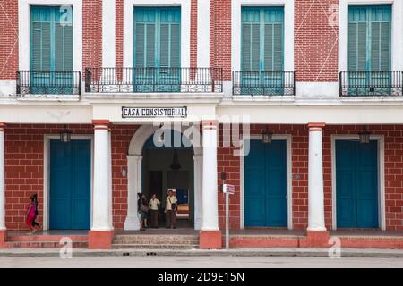 Kuba, Holguin, Stadtzentrum, Casa Consistorial, derzeit das Provinzmuseum Stockfoto