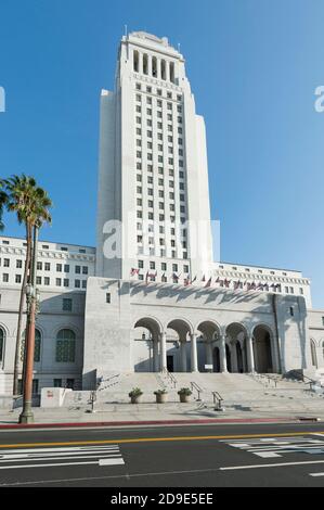 Das Rathaus von Los Angeles, Los Angeles, Kalifornien, USA Stockfoto